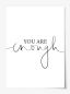 Mobile Preview: You are enough, Poster