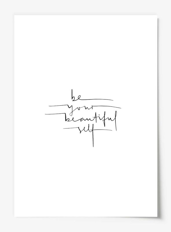 Be your beautiful self, Poster