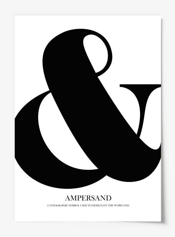 Black Ampersand, Poster