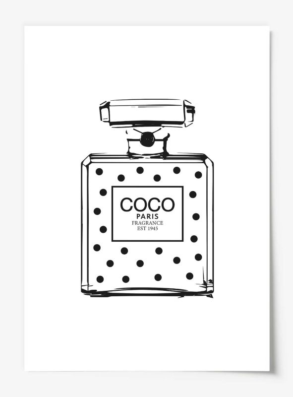 Dotted Perfume Bottle, Poster