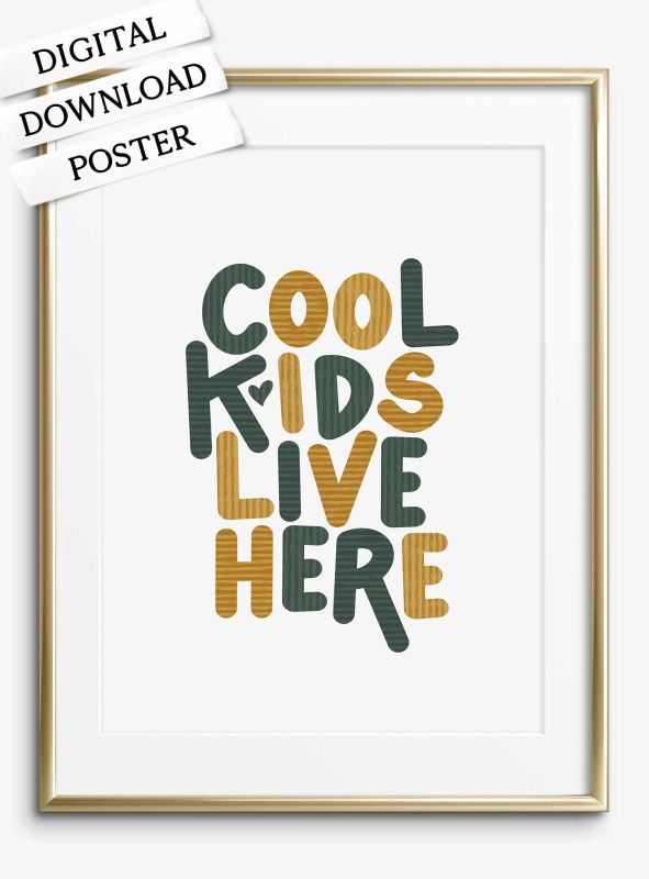 Cool kids live here, Download Poster