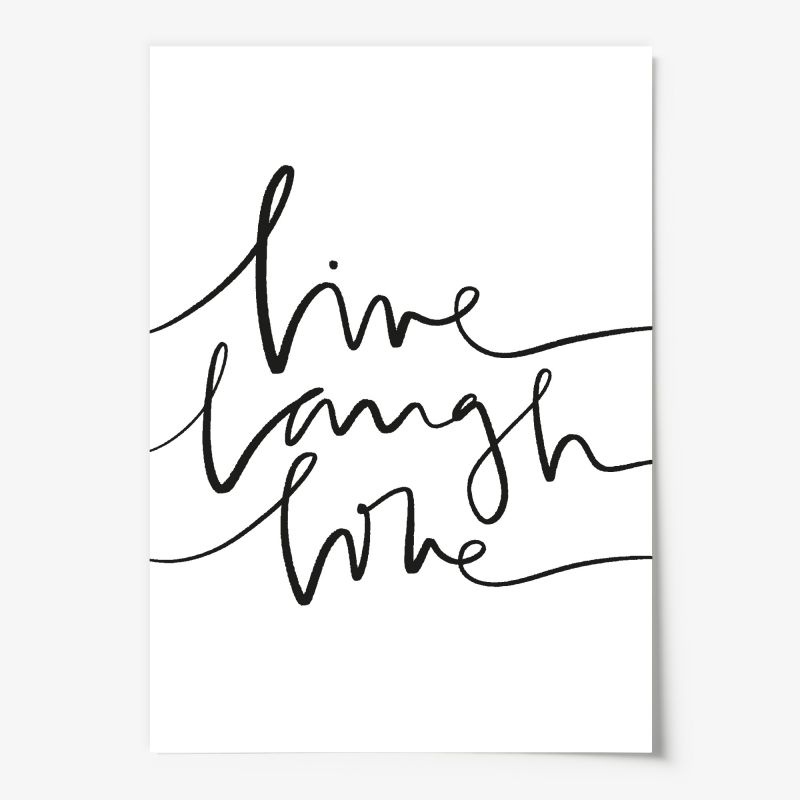 Live Laugh Love, Poster
