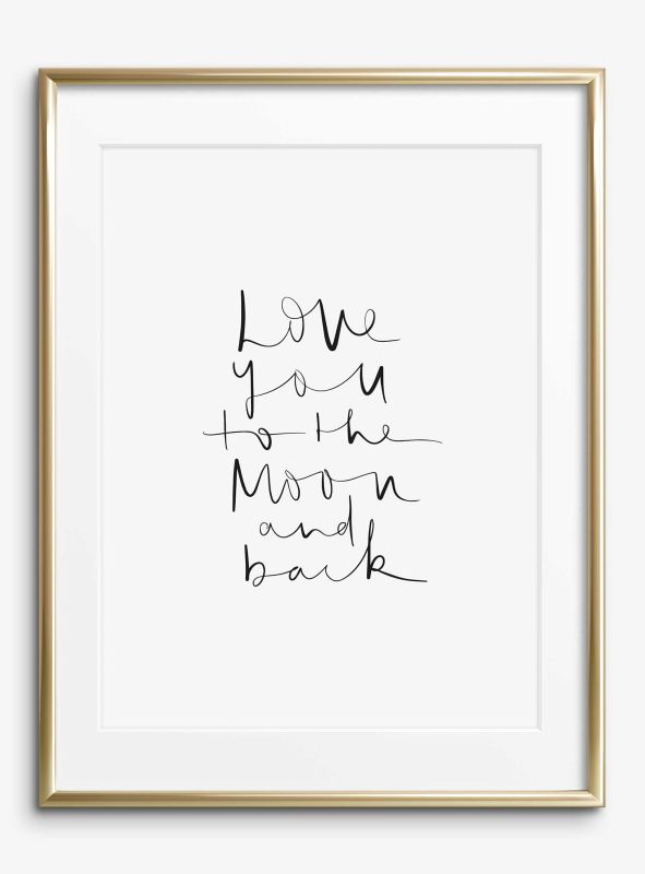 Love you to the moon and back, Poster