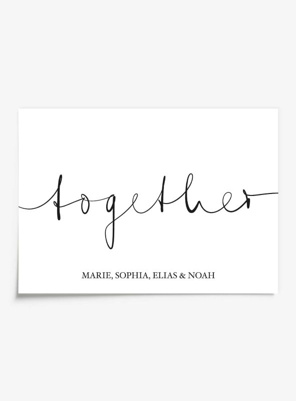 Together, Personalisiertes Download Poster