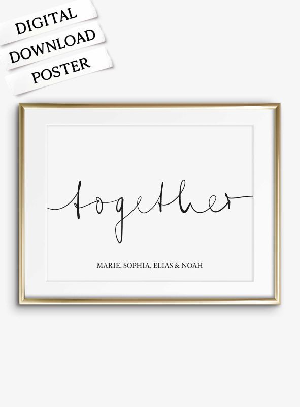 Together, Personalisiertes Download Poster