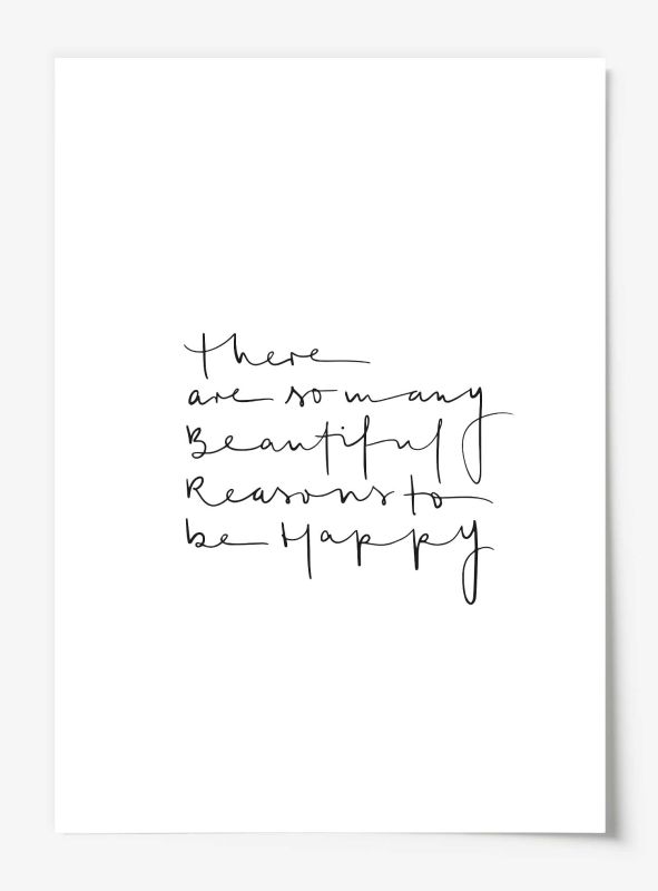 There are so many beautiful reasons to be happy, Poster