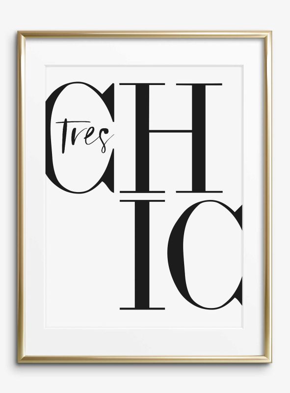 Tres Chic, Poster