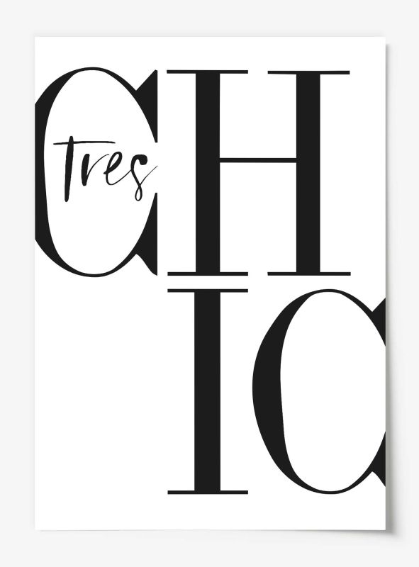 Tres Chic, Poster