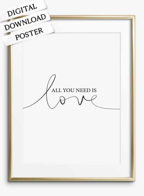 All you need is love, Download Poster
