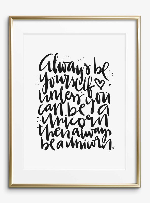 Always be a unicorn, Poster