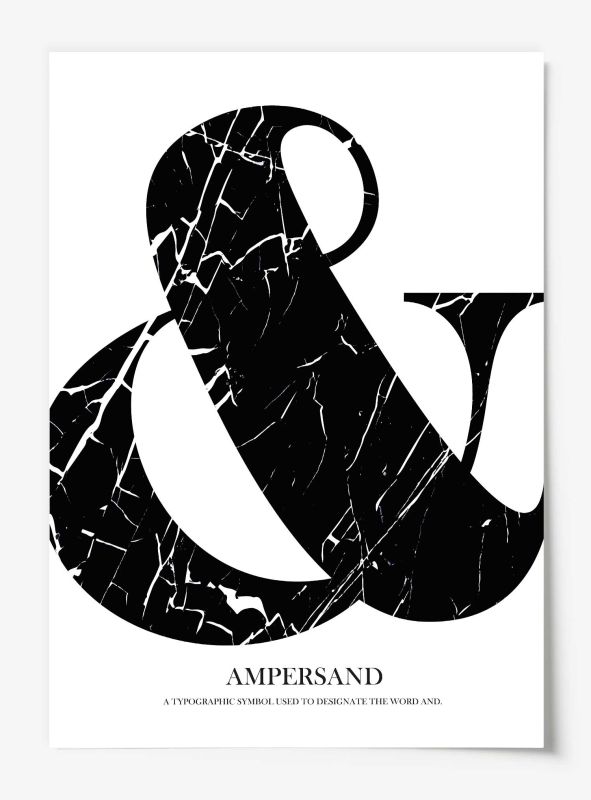 Marble Ampersand, Poster
