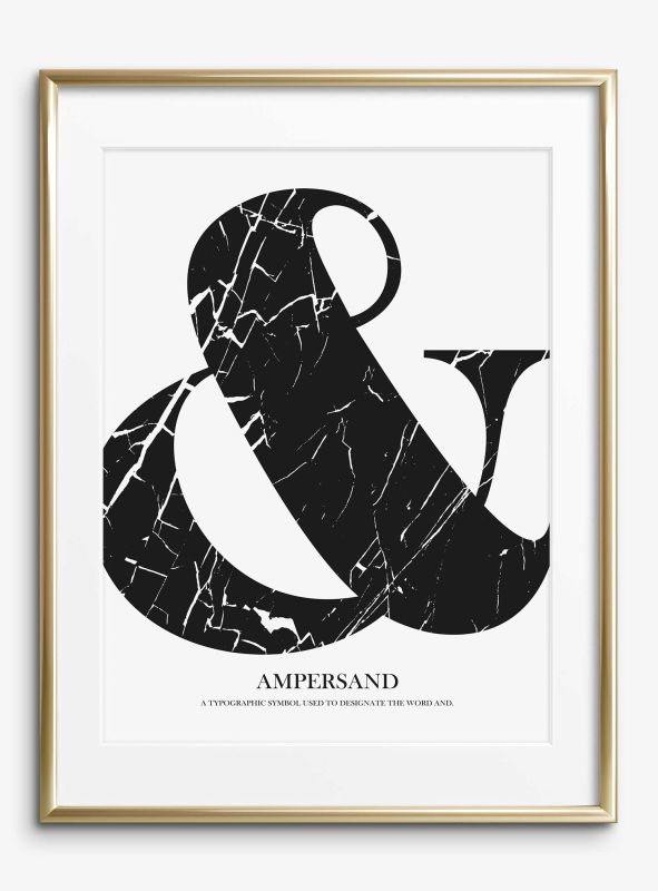 Marble Ampersand, Poster