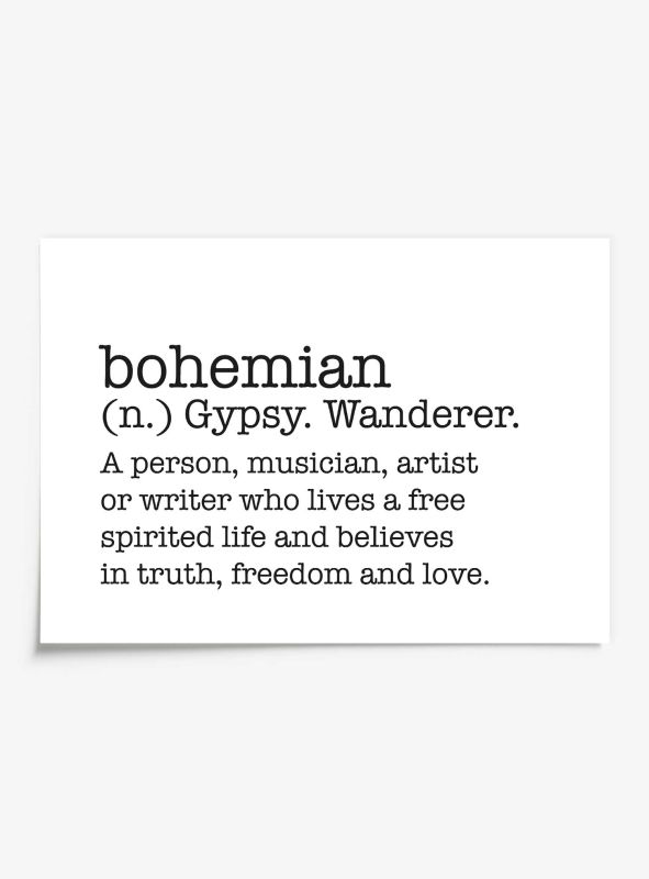 Bohemian, Poster