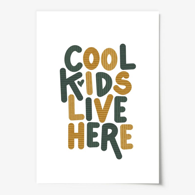 Cool kids live here, Poster