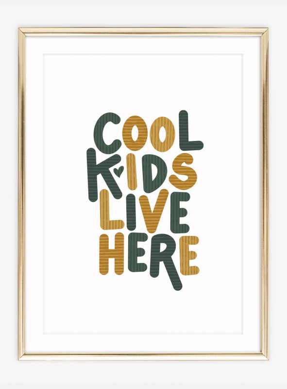 Cool kids live here, Poster