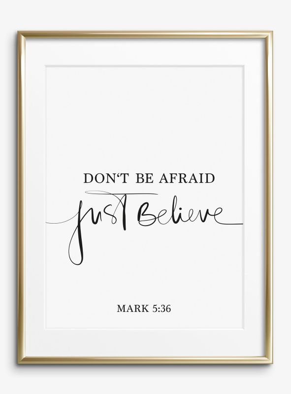 Don't be afraid - Just believe, Poster