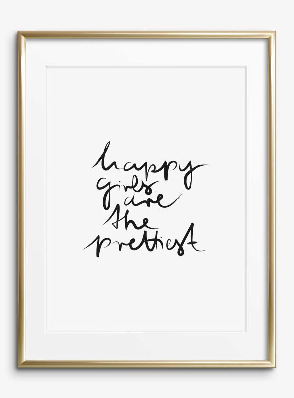 Happy girls are the prettiest, Poster