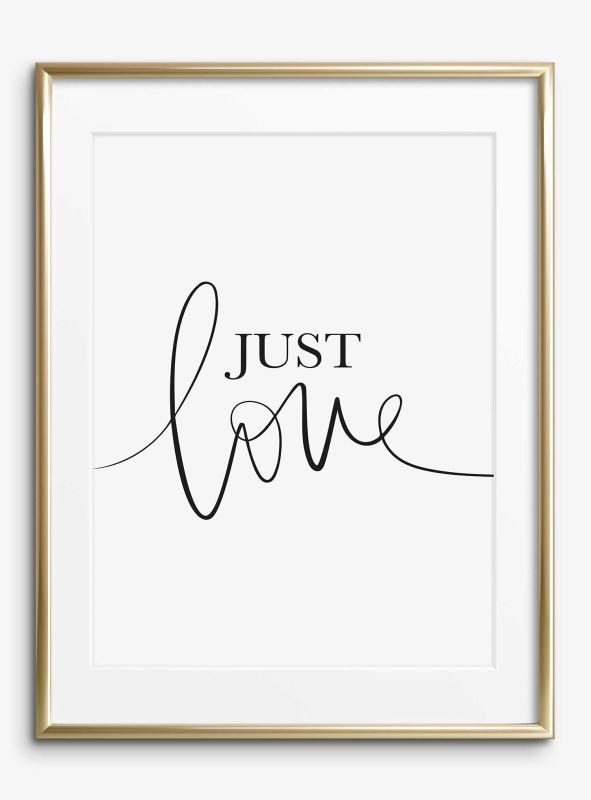 Just love, Poster