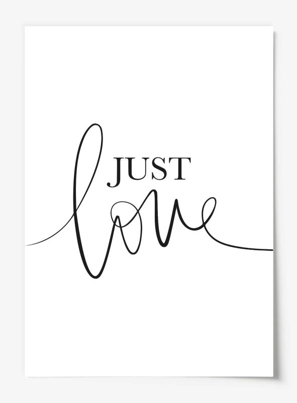 Just love, Poster