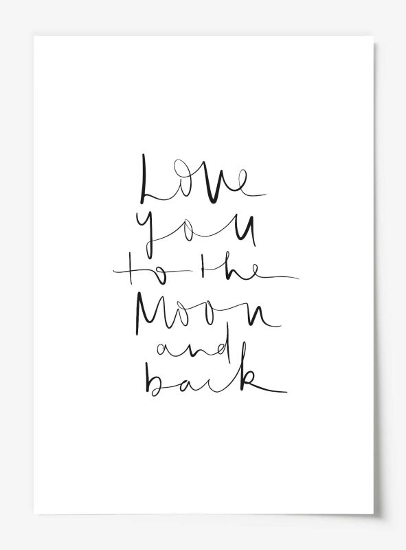 Love you to the moon and back, Poster