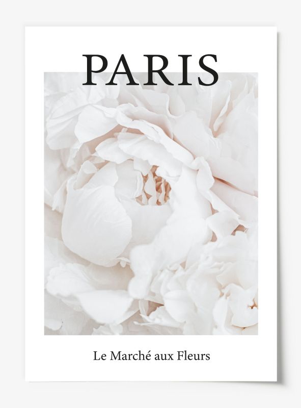Paris - Le Marché aux Fleurs, Poster