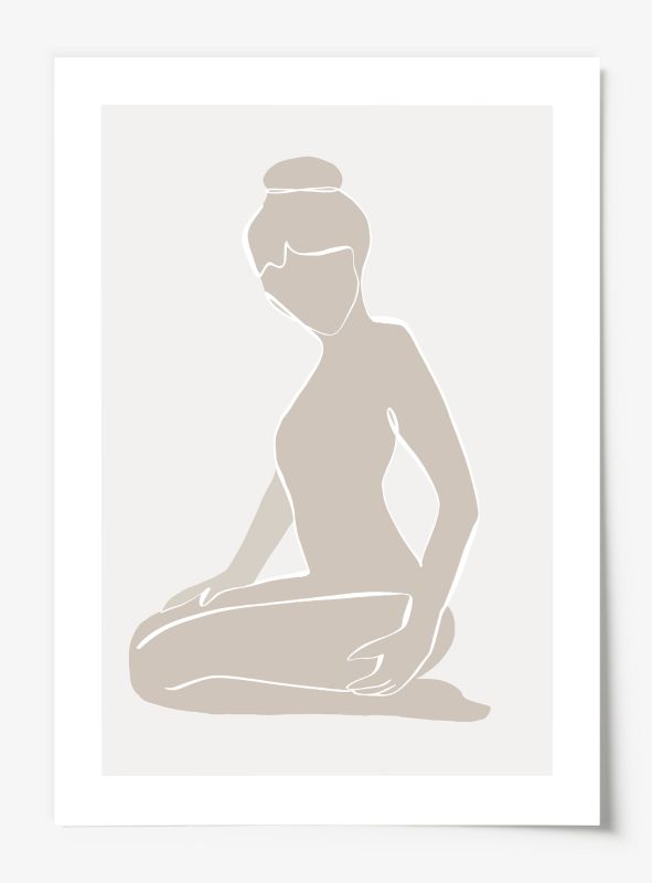 Sitting Woman, Download Poster