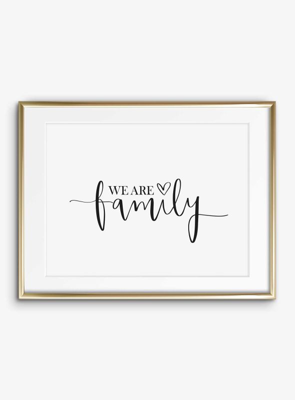 We are family, Poster