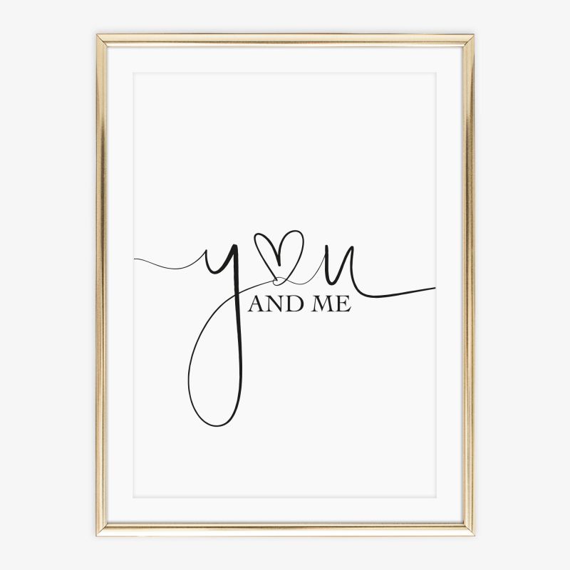 You and me, Poster