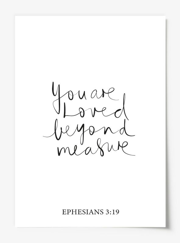 You are loved beyond measure, Poster
