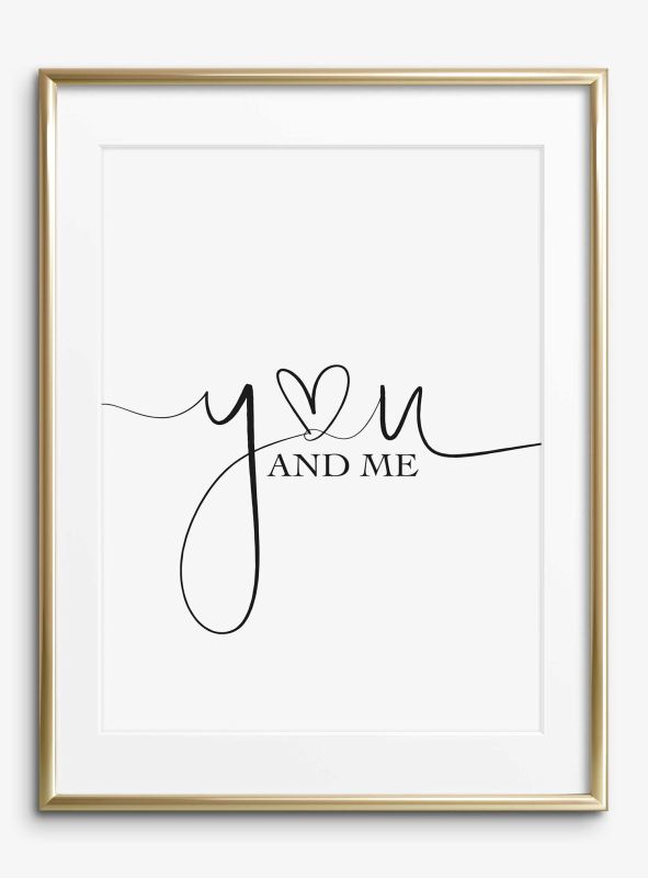 You and me, Poster